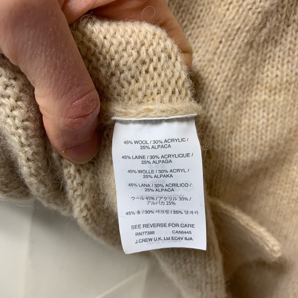 Wool Blend Jcrew Roomy Turtleneck - Picture 5 of 5